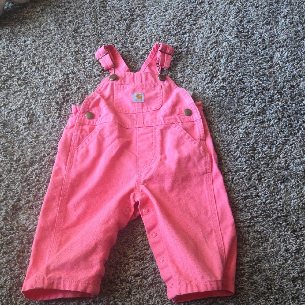 Carhartt Kids Bright Pink Overalls